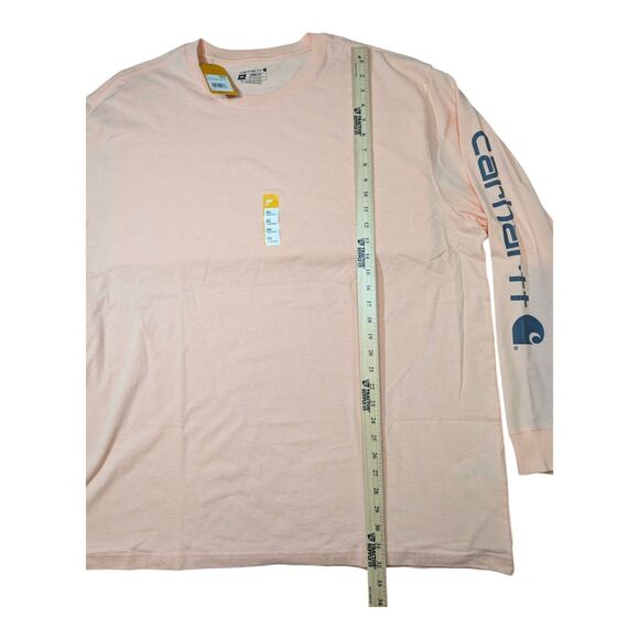 Carhartt Mens Tropical Peach TK0231-M Workwear Loose-Fit Long-Sleeve 2XL - Picture 8 of 8